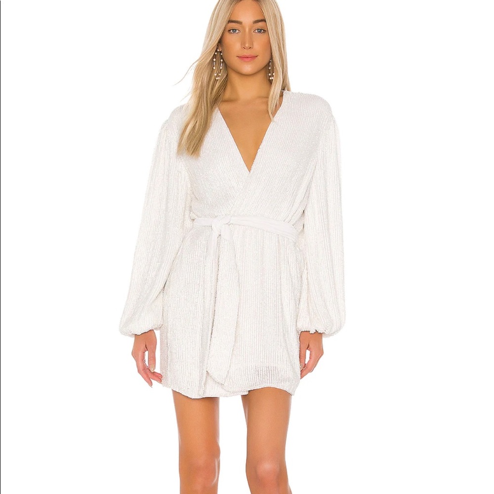 Retrofete Gabrielle Robe in Moonglow White